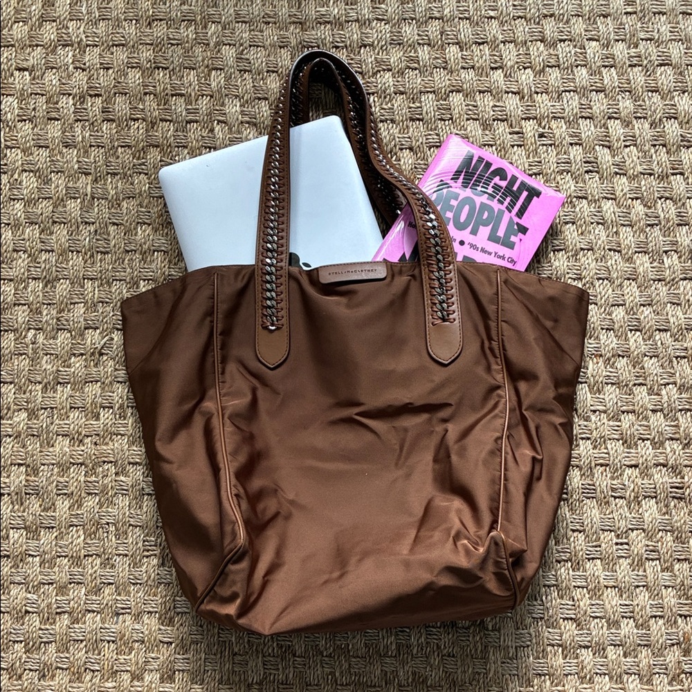 Stella McCartney Brown Yarn Tote Bag